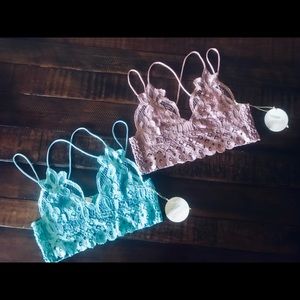 Mauve Scallop Trim Bralette
